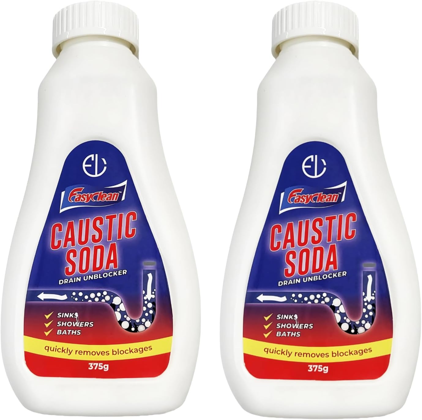 Ultimate Drain Powerhouse: 375g Heavy-Duty Caustic Drain Cleaner for Tough Clogs and Backlogs (2)