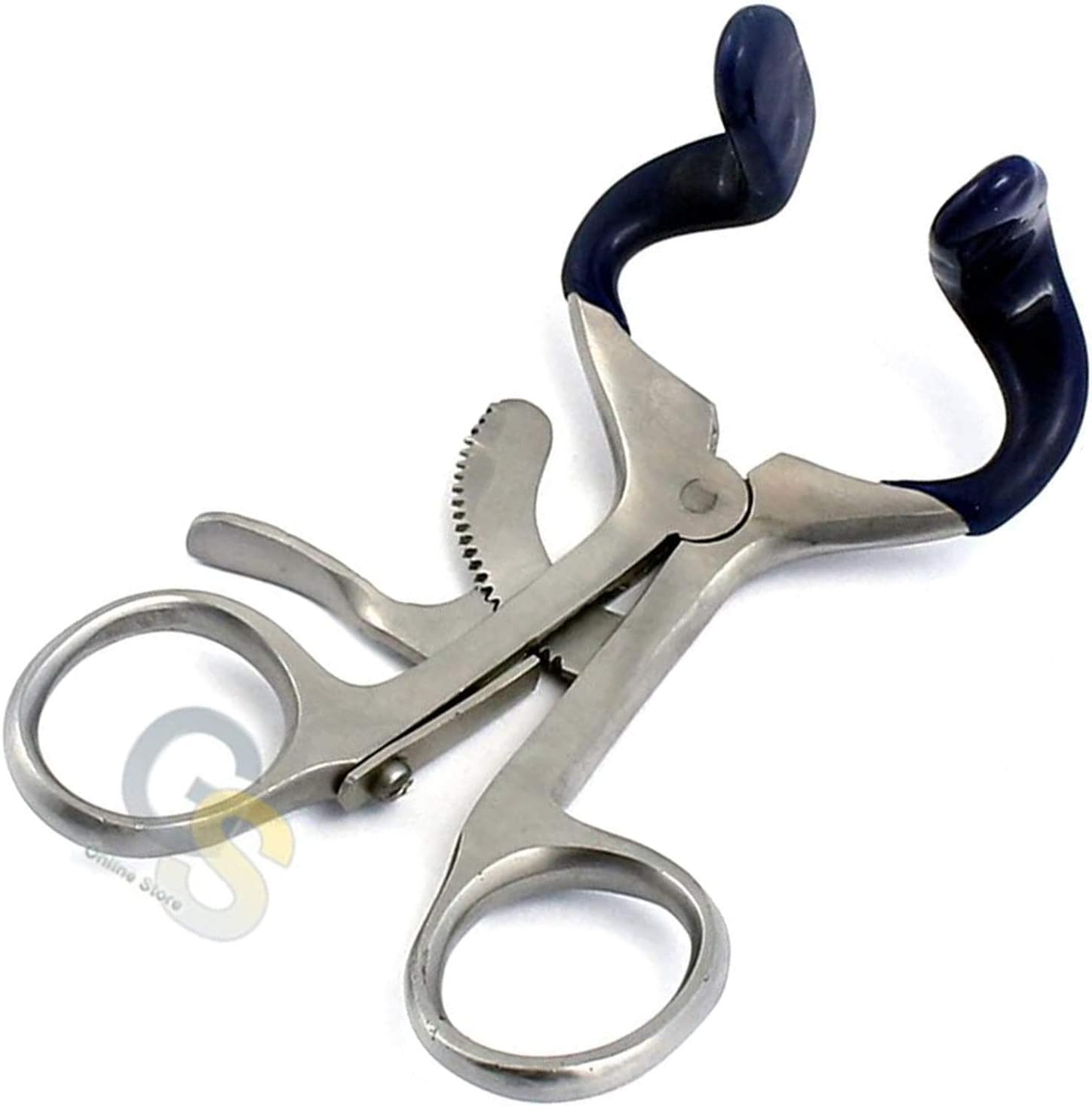 G.S New Set of 3 PCS O.R Molt Mouth Gag Blue 4.5" Dental Instrument with Silicone TUBING by G.S Online Store