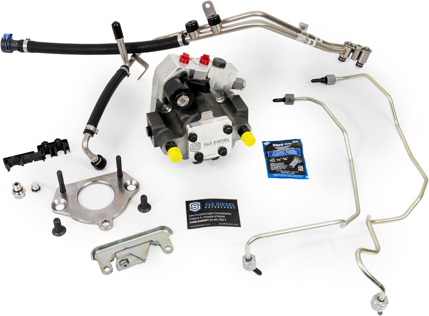 S&S Diesel Motorsport® CP4 to DCR Pump Conversion Compatible with 2011+ Ford 6.7 Powerstroke Diesel (6.7F-DCR-1)