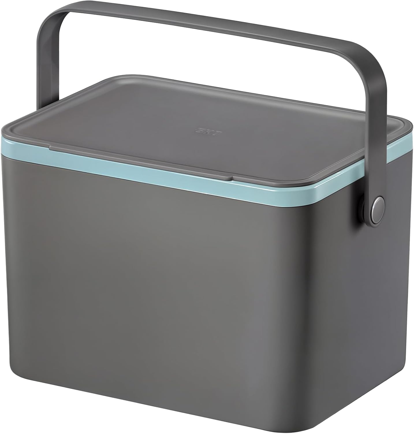 EKO Food Waste Compost Bin, Kitchen Countertop Food Waste Caddy,Compost Bin with Lid, Grey, 4 Litre