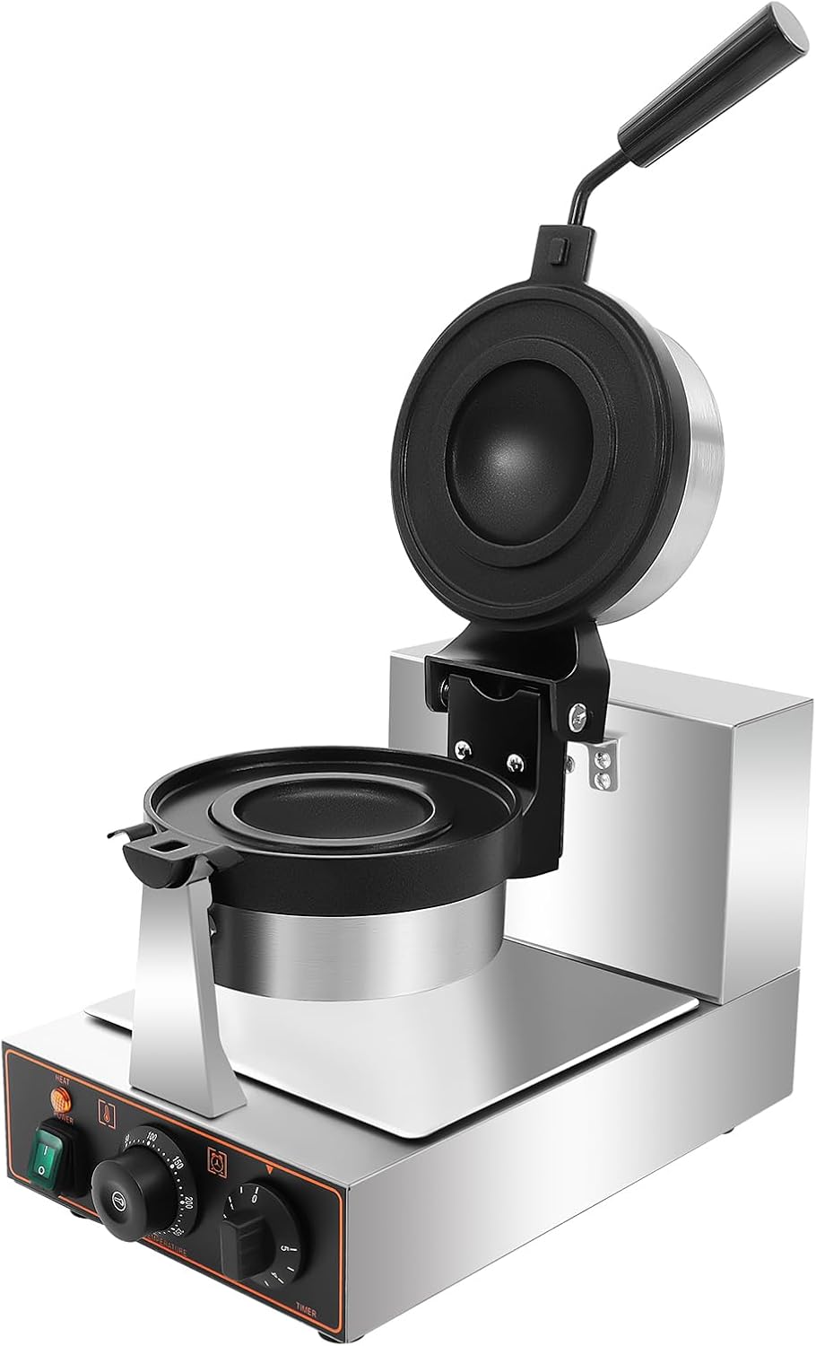 Sealed Burger Maker Machine, Commercial Electric UFO Burger Maker Machine 1000w Panini Maker Machine Stick-Resistent Waffle Press Machine with Time & Temp Control for Home Kitchens Bakeries