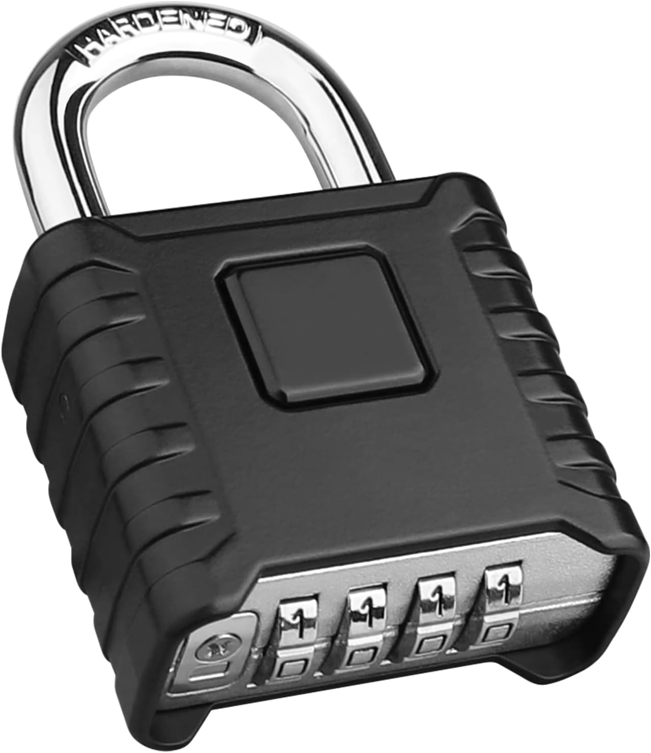 Diyife Heavy Duty Combination Padlocks Outdoor, [Weatherproof] 52mm Large 4 Digit Code Padlock with 8mm Thick 304 Stainless Steel Shackle for Garage, Home, School, Gate, Shed, Fence, Warehouse, Gym