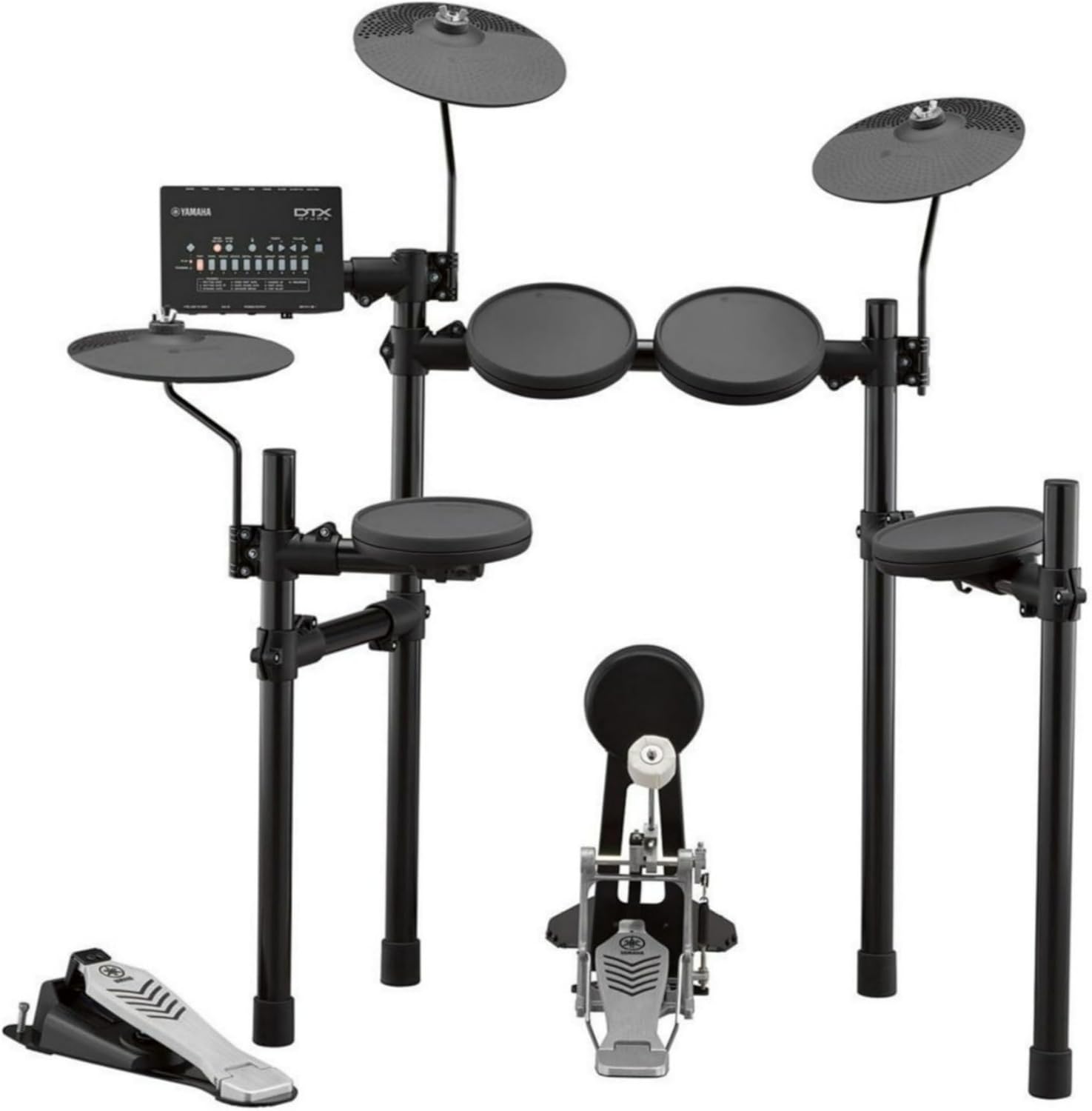 Yamaha Electronic Drum Set with 400+ Premium Customizable Sounds, USB Audio/MIDI, Quiet Pads, Kick Tower and Pedal, Smart Apps Included, DTX432K