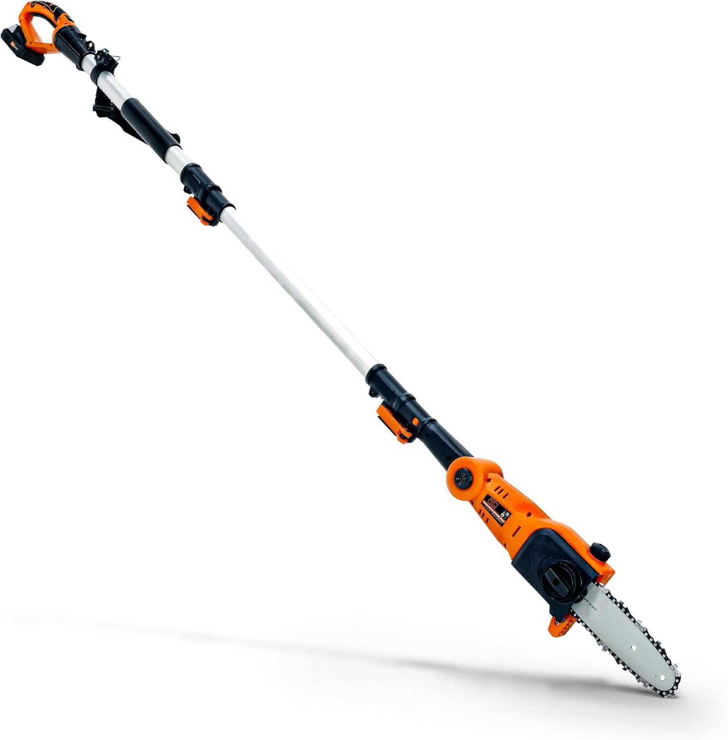 SuperHandy Pole Chain Saw Cordless 20cm with 20V Battery Pack, Extension Pole Chainsaw for Branch Cutting and Tree Trimming
