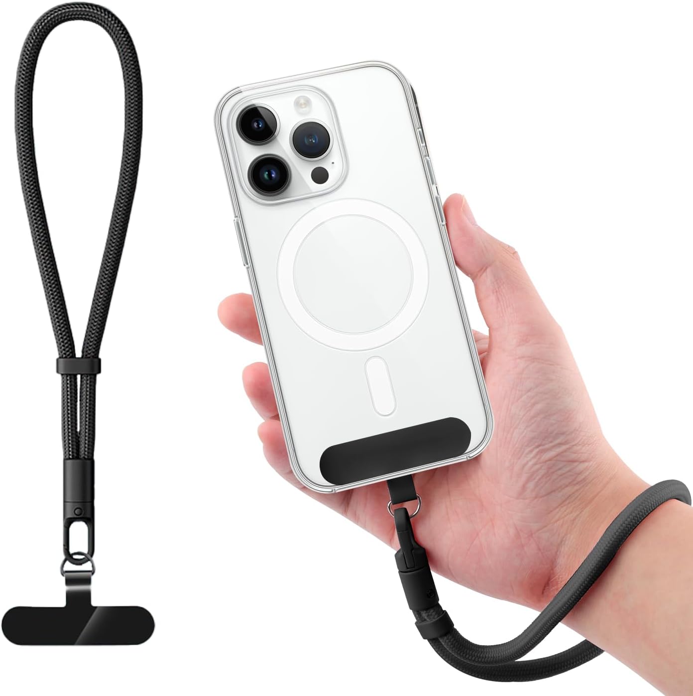 BOXOB Phone Wrist Strap, Phone Lanyard Wrist Comfortable Cellphone Lanyard with Tether Tab for iPhone and Most Phone Case