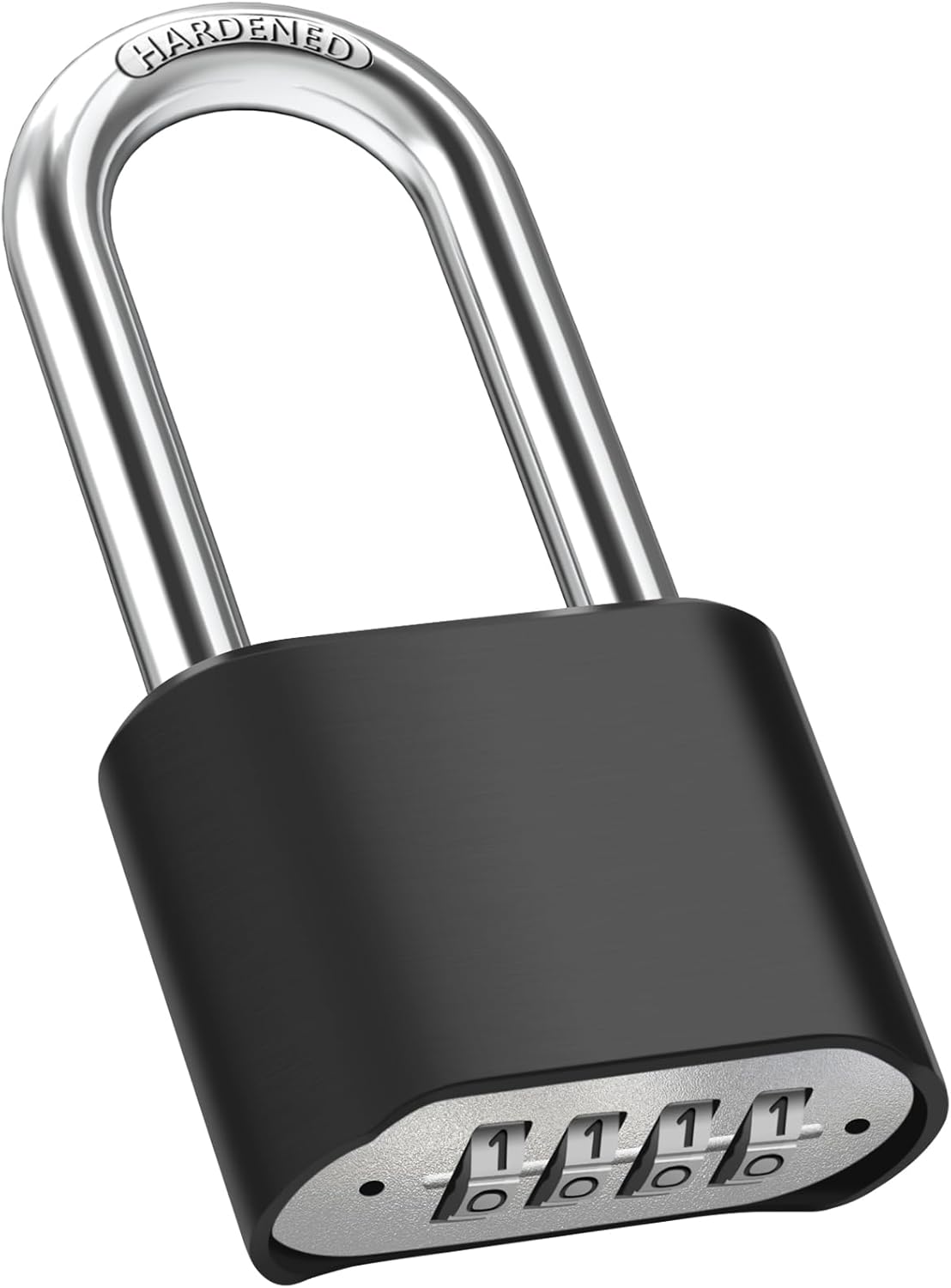 2.5in Long Shackle Combination Lock, Diyife Large Outdoor Weatherproof Padlock, Design of Hidden Password & High Security, Resettable Combination Lock for Locker, Home, School, Garage, Gate, Garden