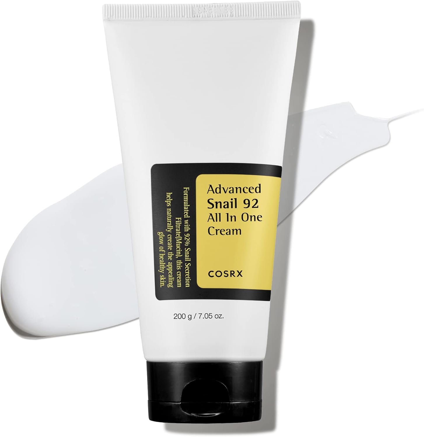 COSRX Advanced Snail 92 All in One Cream (Large Size) Korean Snail Mucin Face Cream & Gel Moisturiser for Sensitive, Dry and Skin, Daily Soothing and Moisturising Cream, Korean Skincare 200g
