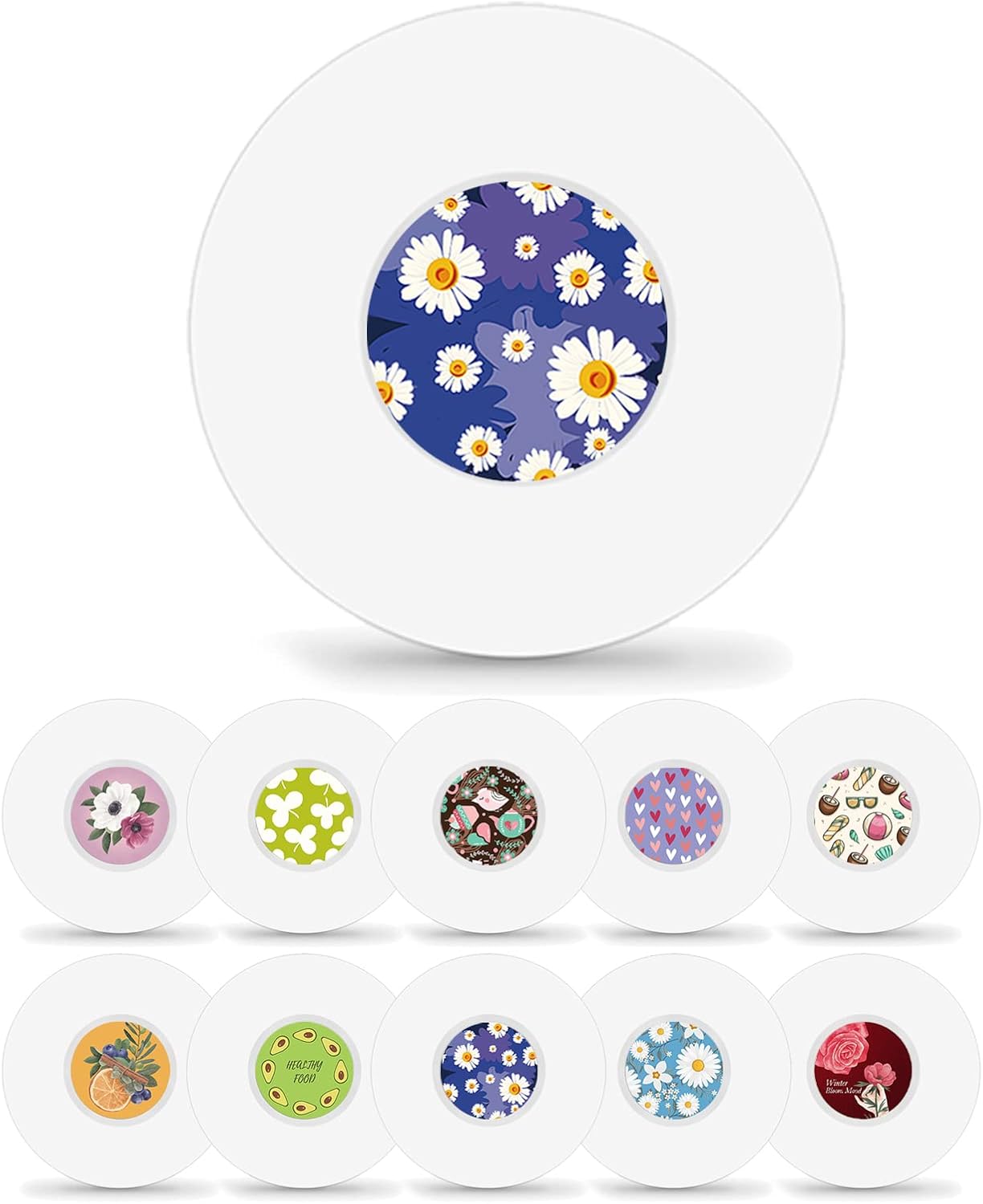 HONYOU 40Pack Libre 3 Plus Sensor Covers Waterproof Freestyle Sensor Stickers Sets & Adhesive Patches CGM Tape, Hypoallergenic Latex-Free 14 Days Long Stay
