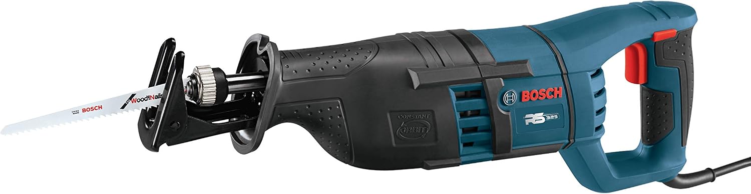 BOSCH RS325 120-Volt 12 Amp Reciprocating Saw, Variable Speed, Compact