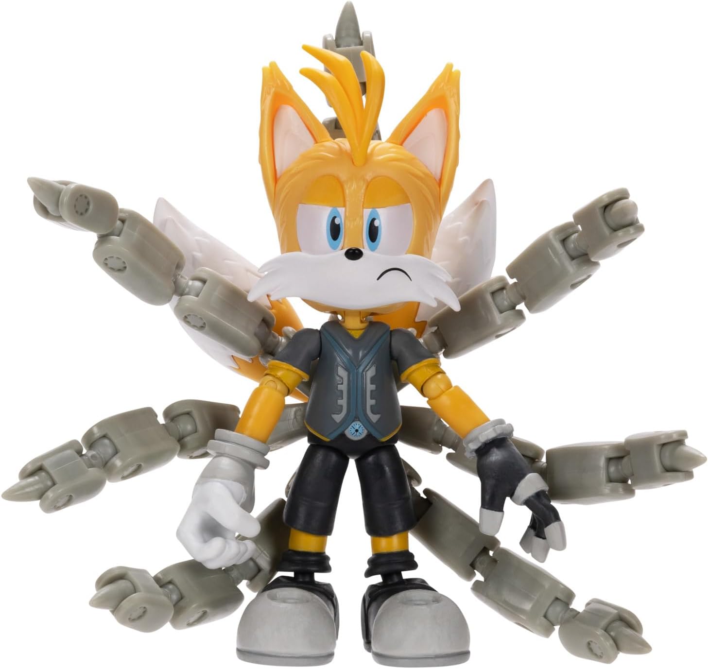 Sonic Prime 5" Tails Nine Articulated Action Figure. Perfect For Any Fan. Collect The Whole Troupe with Sonic, Mr. Dr Eggman and Thorn Rose Available Too!