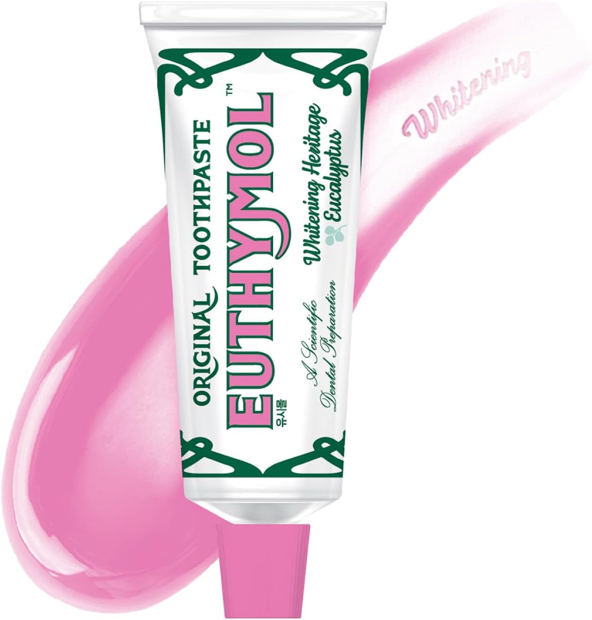EUTHYMOL Whitening Toothpaste, Stain Removal in 2 Weeks | 3.7 fl oz | Whitening Toothpaste for sensitive Gum & Teeth, Stain Removal in 2 Weeks, Bad Breath, Cavity Prevention, Aluminum Tube