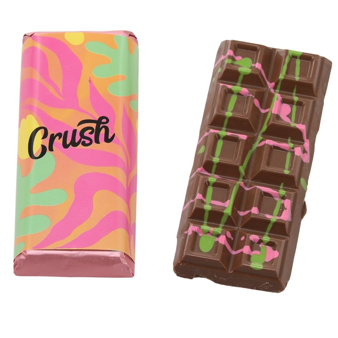 Crush Dubai Pistachio Pomegranate Bar - 7 oz | Elegant Gift | Stuffed with a Unique Blend of Toasted Katafi, Pomegranate Cream & Tahini | A New Luxury Twist on the Traditional Knafeh Dessert