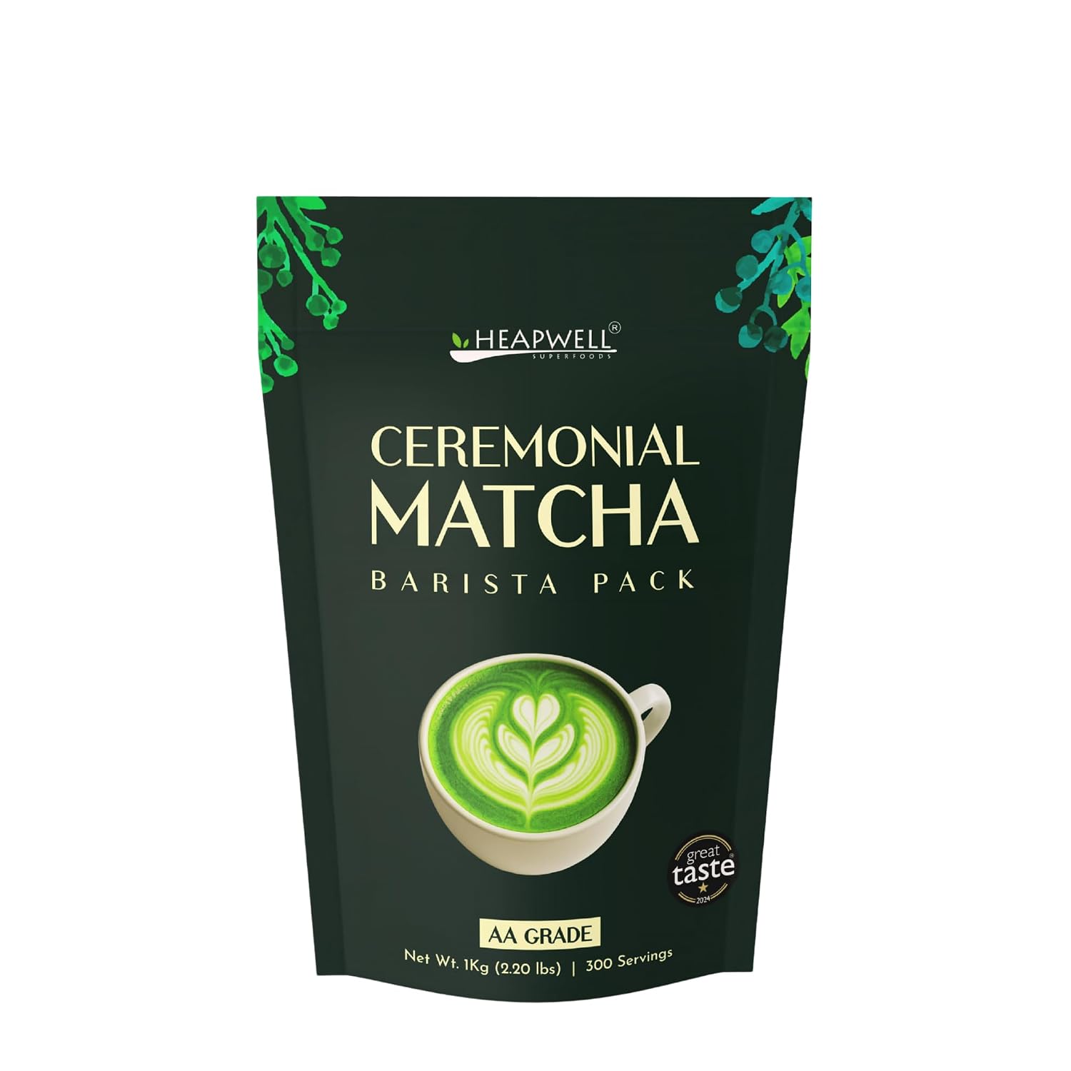 Ceremonial Matcha Green Tea Powder Bulk Pack 1KG - Premium Grade, Perfect for Cafes & Bakeries - Heapwell Matcha