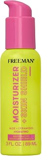 Freeman Restorative Moisturizer + Hydrating Skin Facial Shield, Lightweight Face Serum, Infused With Aloe Vera & Ceramides, Soothes & Calms, Relieves Dry Skin, 3 fl.oz./ 89 mL Bottle