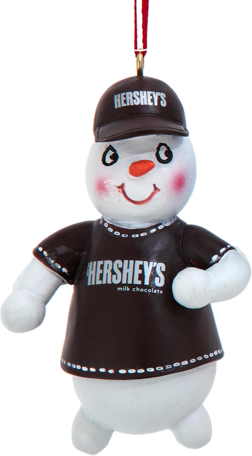Kurt Adler Hershey's™ Snowman Ornament, Hershey Bar T Shirt Snowman