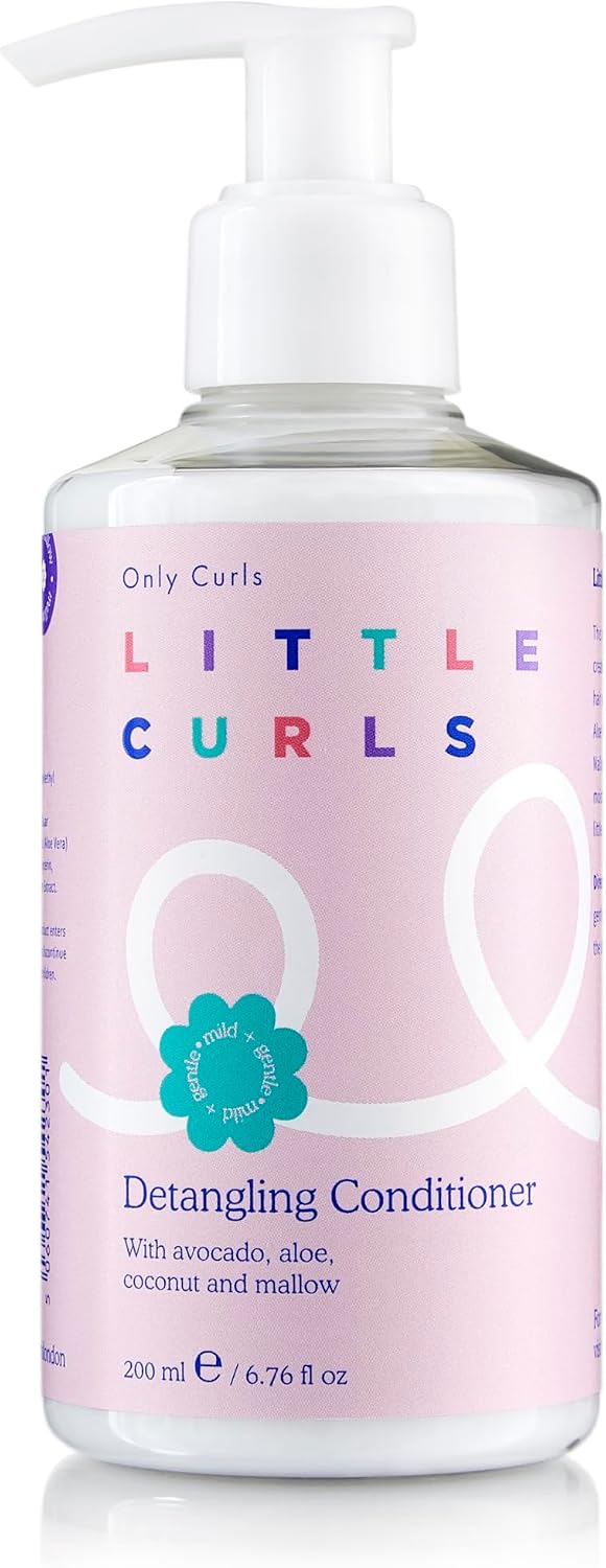 Only Curls Little Curls Detangling Conditioner for Kids, 200ml, Gentle Conditioning Formula, Silicone-free, Mild & Lightweight, Easy Routine, Vegan & Cruelty Free, For All Curly Hair Types