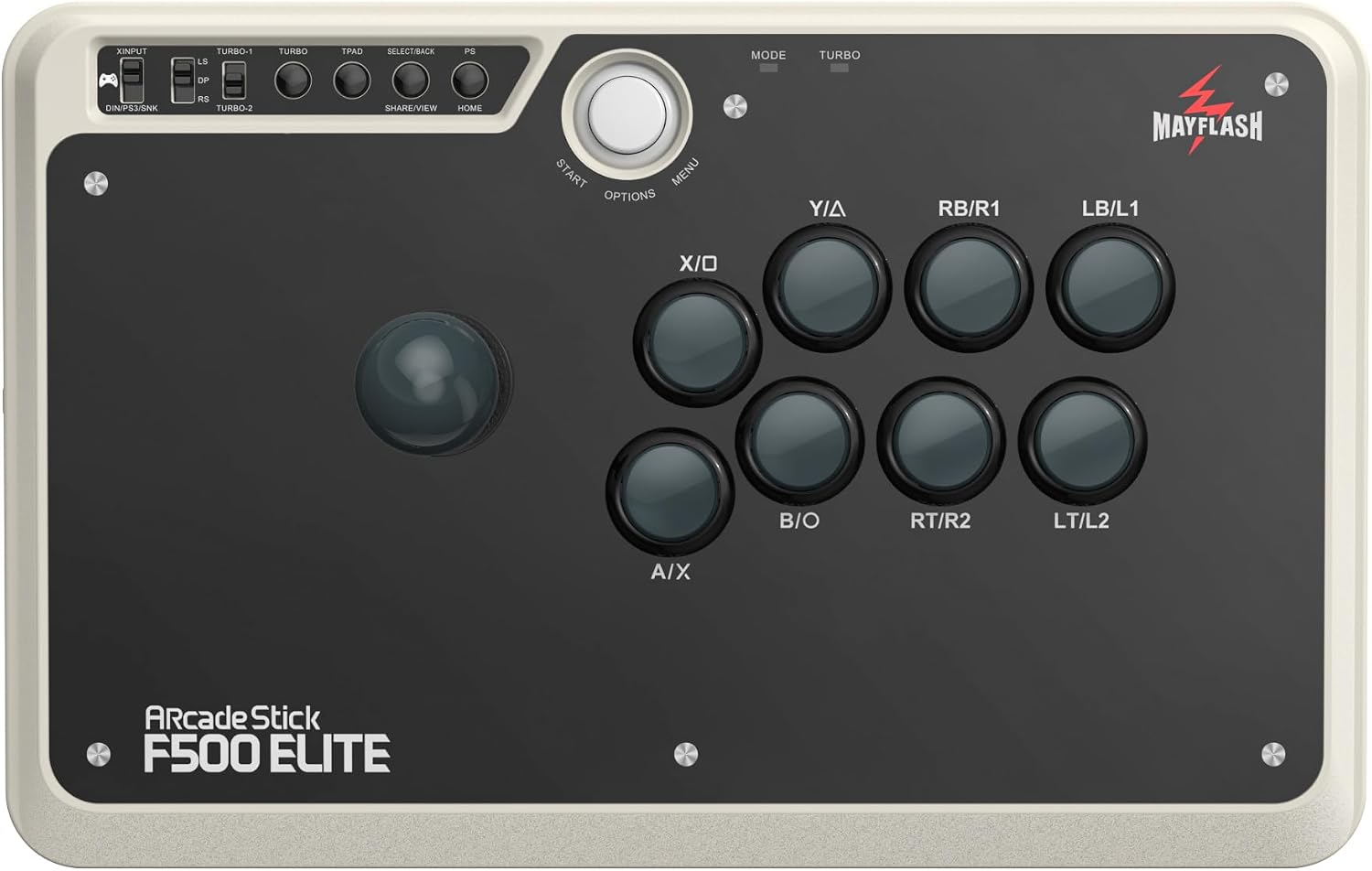 MAYFLASH Arcade Stick F500 Elite with Sanwa Buttons and Joysticks for Xbox Series S/X, Xbox One, PS4, PS3, Switch/Switch 2, Android, Windows, macOS and more