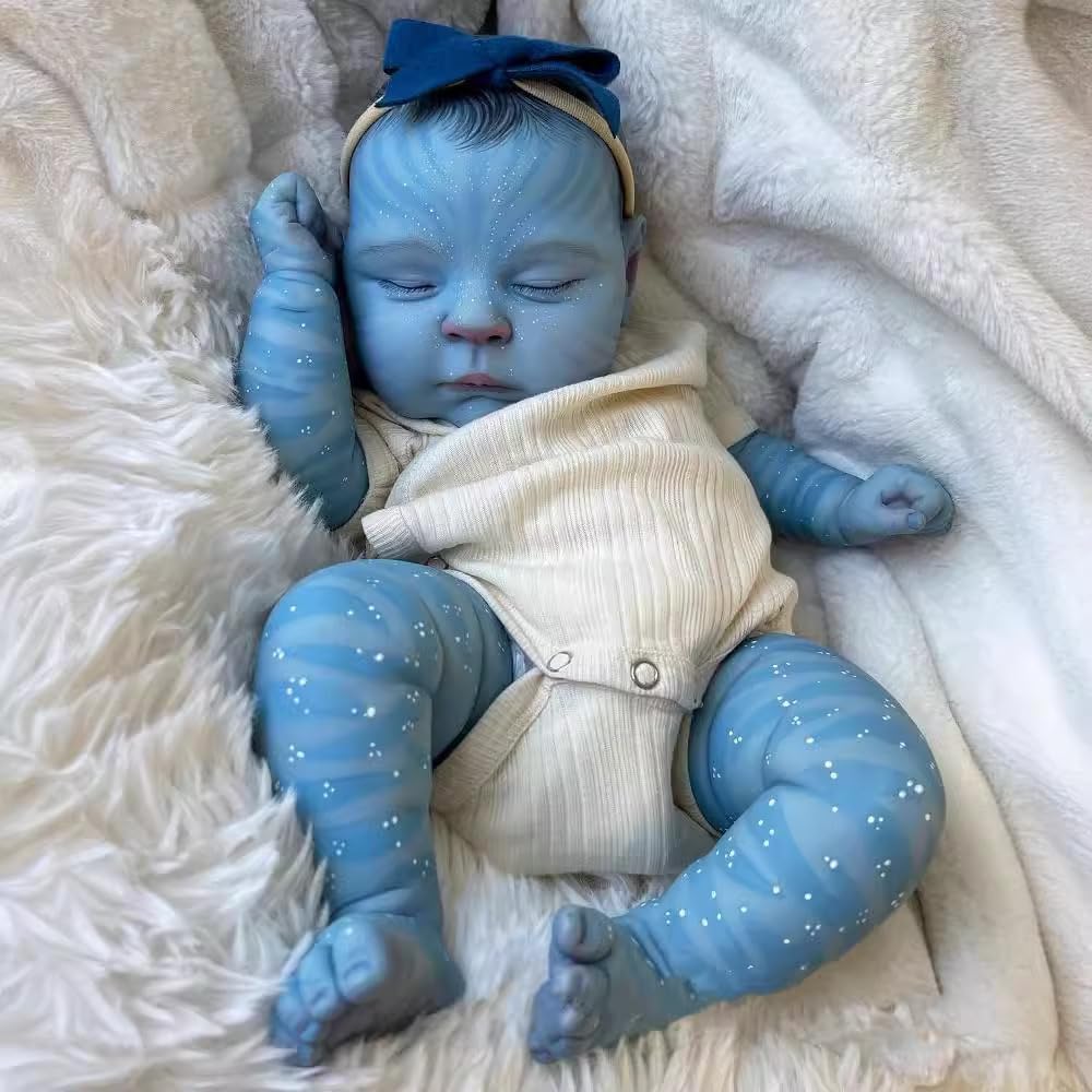 Pinky Reborn That Looks Real Baby Doll 20inch 50cm Avatar Reborn Dolls Painted Hair Baby Doll Realistic Newborn Doll Toy for Ages 3+
