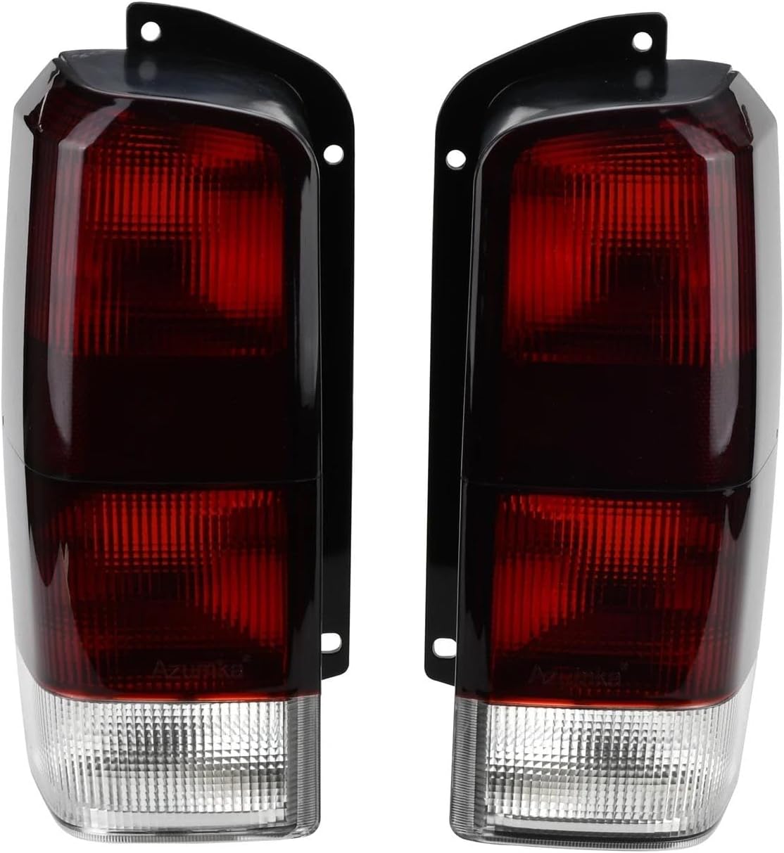 Rear Tailamp Tail Lights Red/Smoke Lens Rear Tail Lamps Set Left + Right For Jeep For Cherokee XJ 1997-2001 Rear Light Cover(Red)