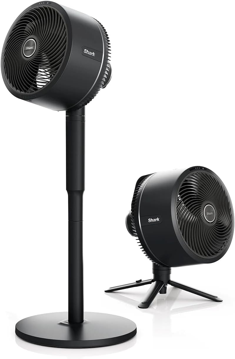 Shark FlexBreeze High-Velocity 12 in 1 Fan, Hybrid Corded & Cordless Portable Cooling Fan, Indoor & Outdoor, Adjustable Tilt, Powerful & Quiet, with Remote Control & Misting Attachment, Black, FA220UK