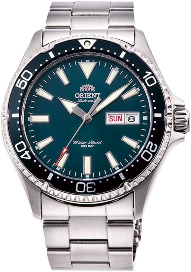 ORIENT Kamasu/Mako III Men's Automatic Manual Winding Sports Steel or Silicone Divers' Watch with Screw Crown and Sapphire Crystal