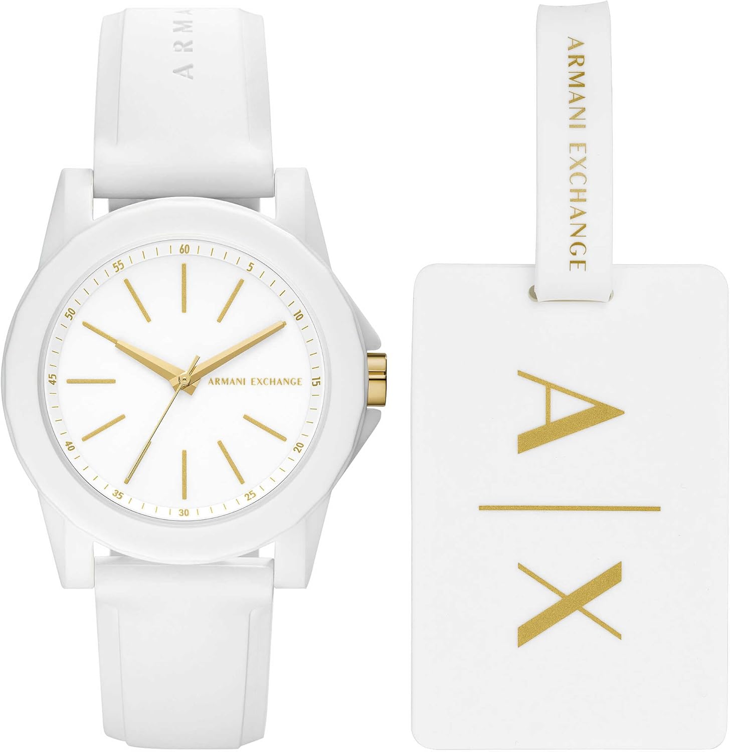 Armani Exchange Watch for Women, Quartz Movement and 40mm Case Size with Stainless Steel, Leather or Silicone Strap