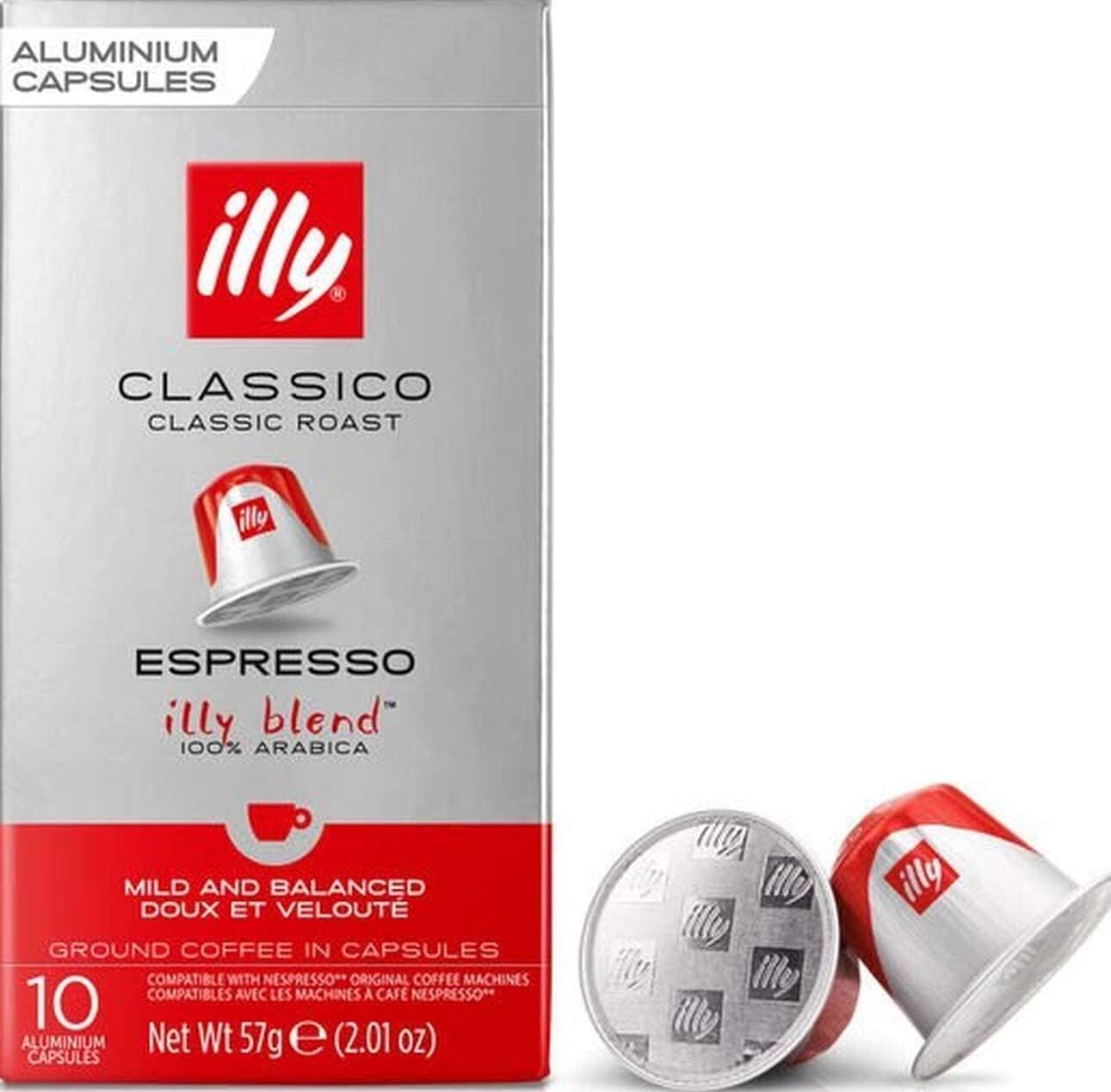 80 x ILLY Compatible * Aluminium Coffee Capsules Classico - Classic Roasting