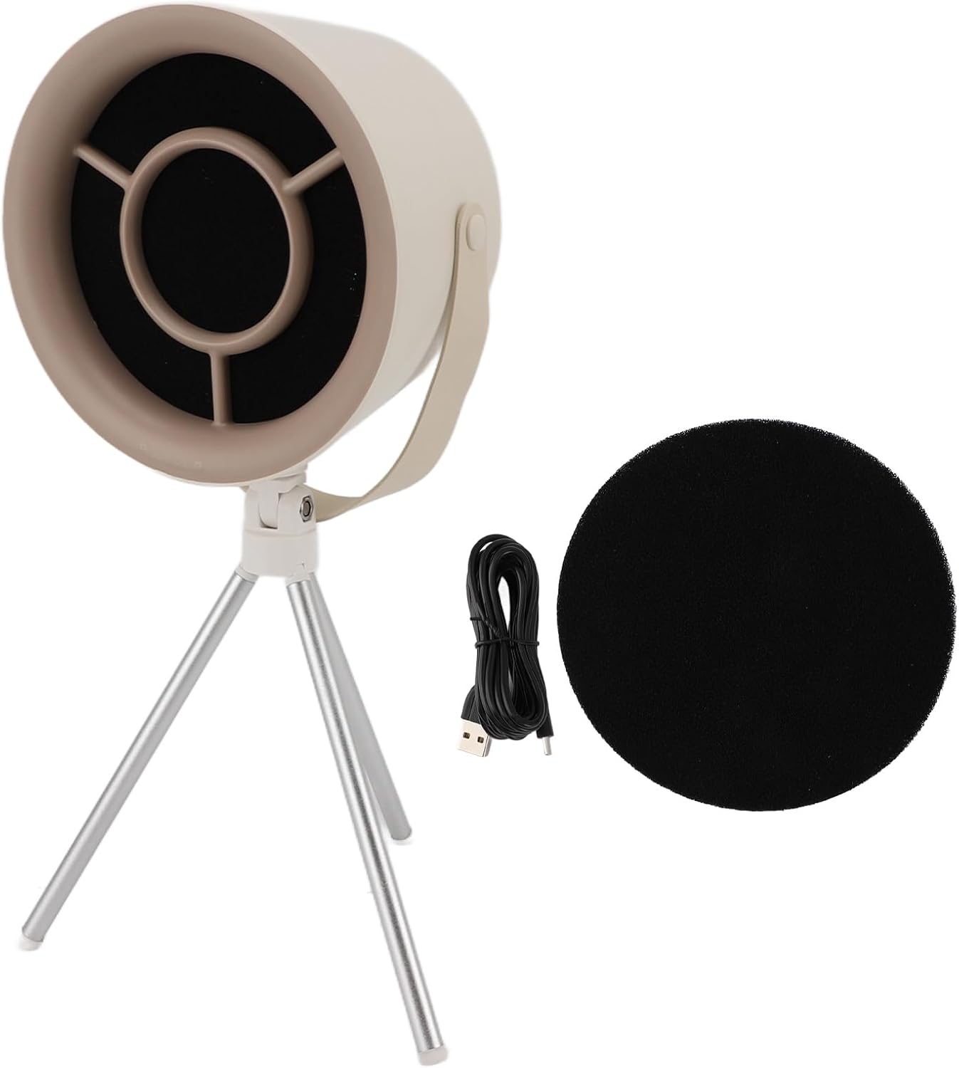 Portable Range Hood, Desktop Range Hood with 3 Adjustable Speed Exhaust Fan, 5V Detachable Mini Extractor Hood Portable Kitchen Exhaust Fan Strong Suction for Indoor BBQ Hot Pot