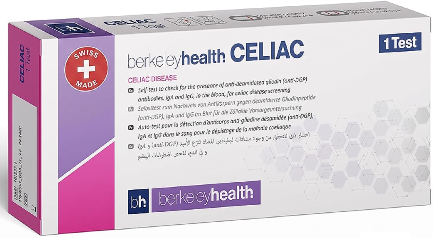 Coeliac Self Test Kit, Finger-Prick Blood Sample (1 Test)