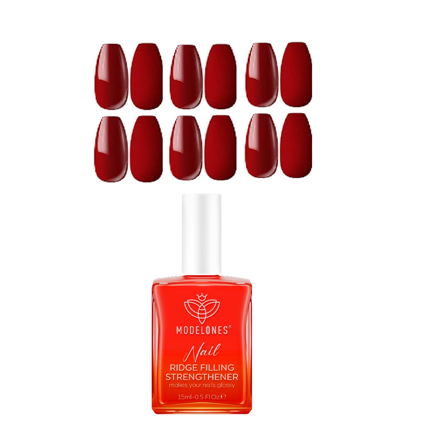 MODELONES Gel Nail Strengthener Sets Nude Pink Nail Polish Nail Hardener Extra Strong and Growth 6 Colors Soak Off Gel Nail Art Decrations Manicure Tools Set with Gift Box