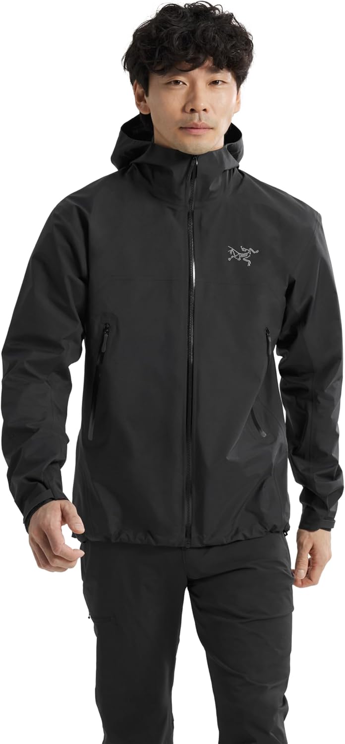 Arc'teryx Beta Jacket Men's | Gore-Tex ePE Shell, Maximum Versatility - Hiking Jacket, Waterproof Rain Jacket | Black, Large