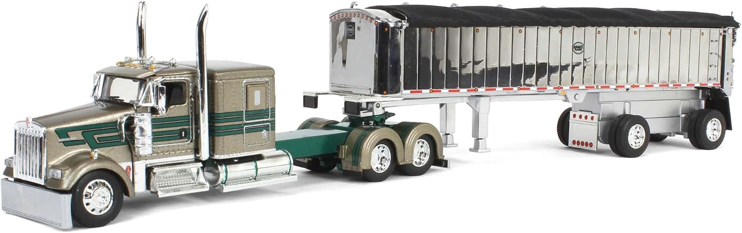 1/64 Kenworth W900L w/MAC Dump Trailer D&D Hauling & Excavating DCP 60-1998