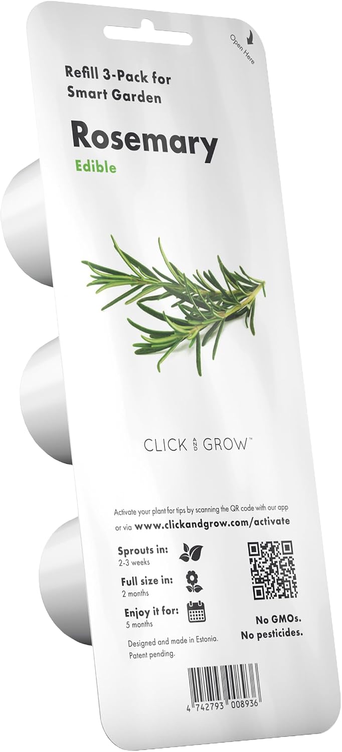 Click and Grow Smart Garden Rosemary Plant Pods, 3-Pack
