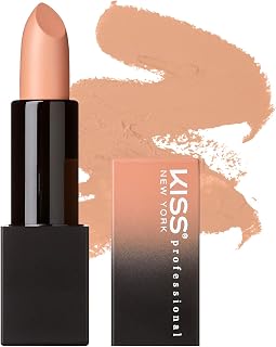 KISS New York Professional Rich Pigmented Lipstick, Smooth Satin Finish, Long Lasting, Infused with Shea Butter and Vitamin E (Ivory Oat)