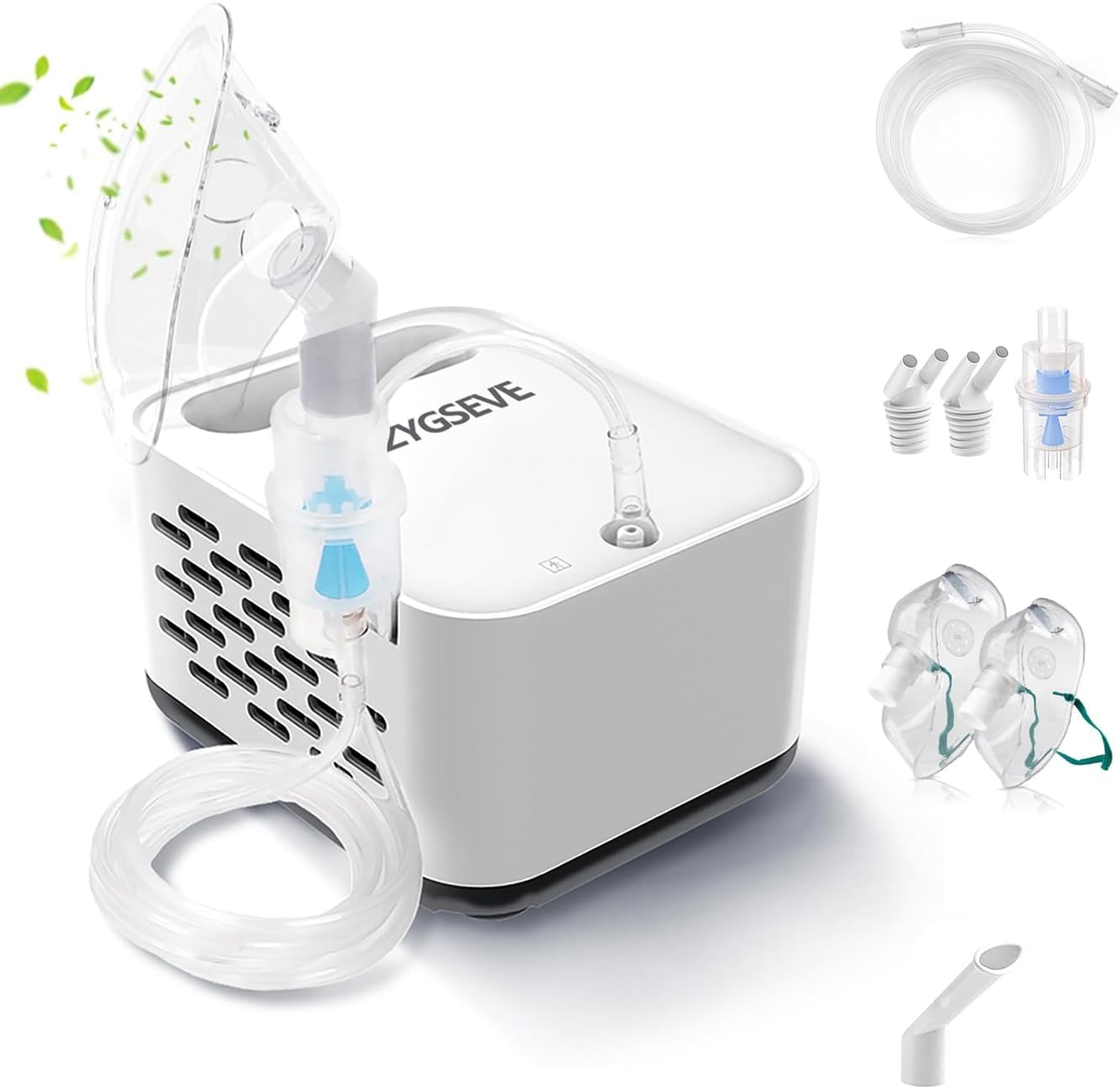 ZYGSEVE Compressor Nebulizer Compact Inhaler Nebuliser Machine for Adults and Kids Home Use