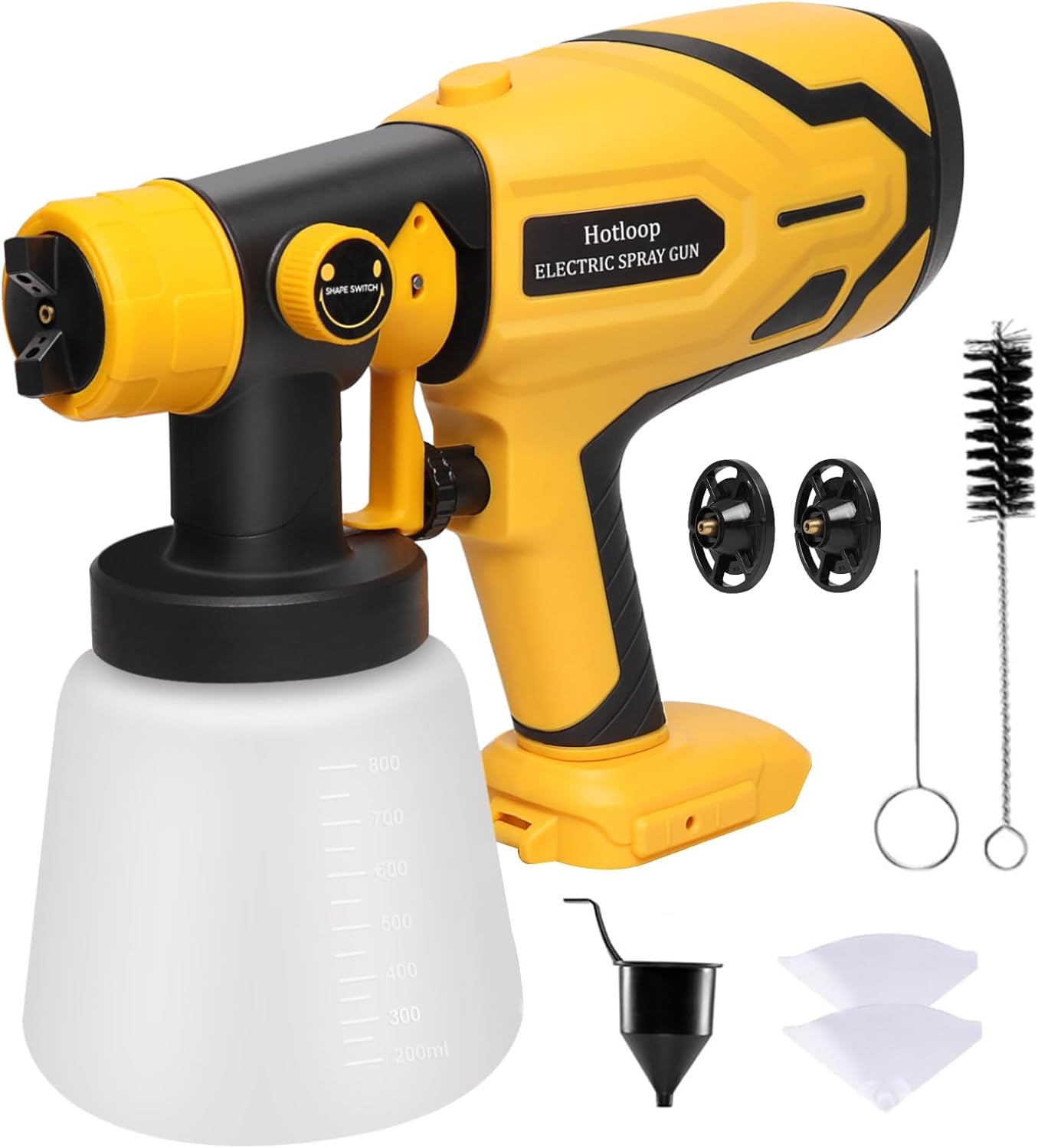 Paint Sprayer for DEWALT 20V Battery, Cordless HVLP Paint Sprayers for Home Interior and Exterior, House Painting Stain Sprayer for Fence, Furniture, cabinets, Walls, etc. (Battery NOT Included)