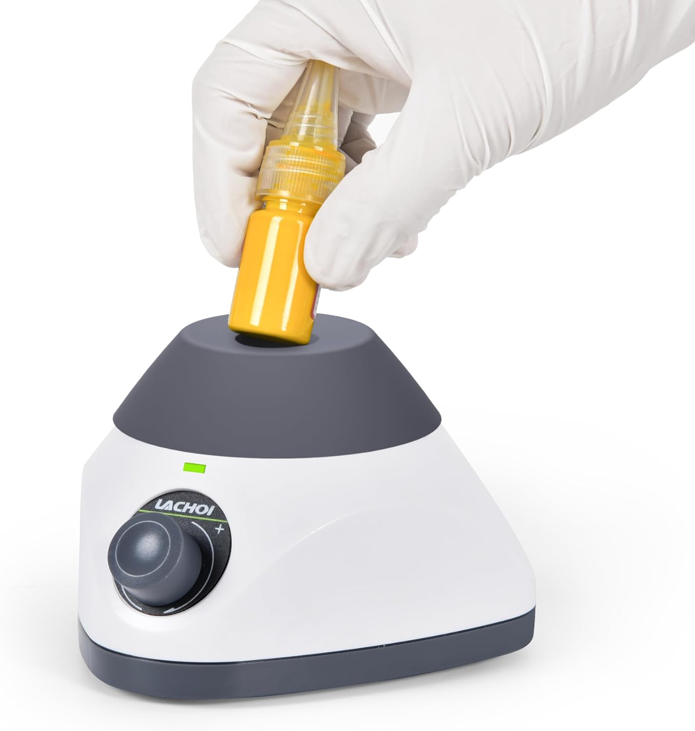 MINI Vortex Mixer 500-3500RPM Adjustable Speed Touch Function Lab Vortex Paint Mixer Mix Up to 50ML 4.5mm Orbital Diameter for Nail Polish Inks Eyelash Adhesives Acylic Paints Test Tube