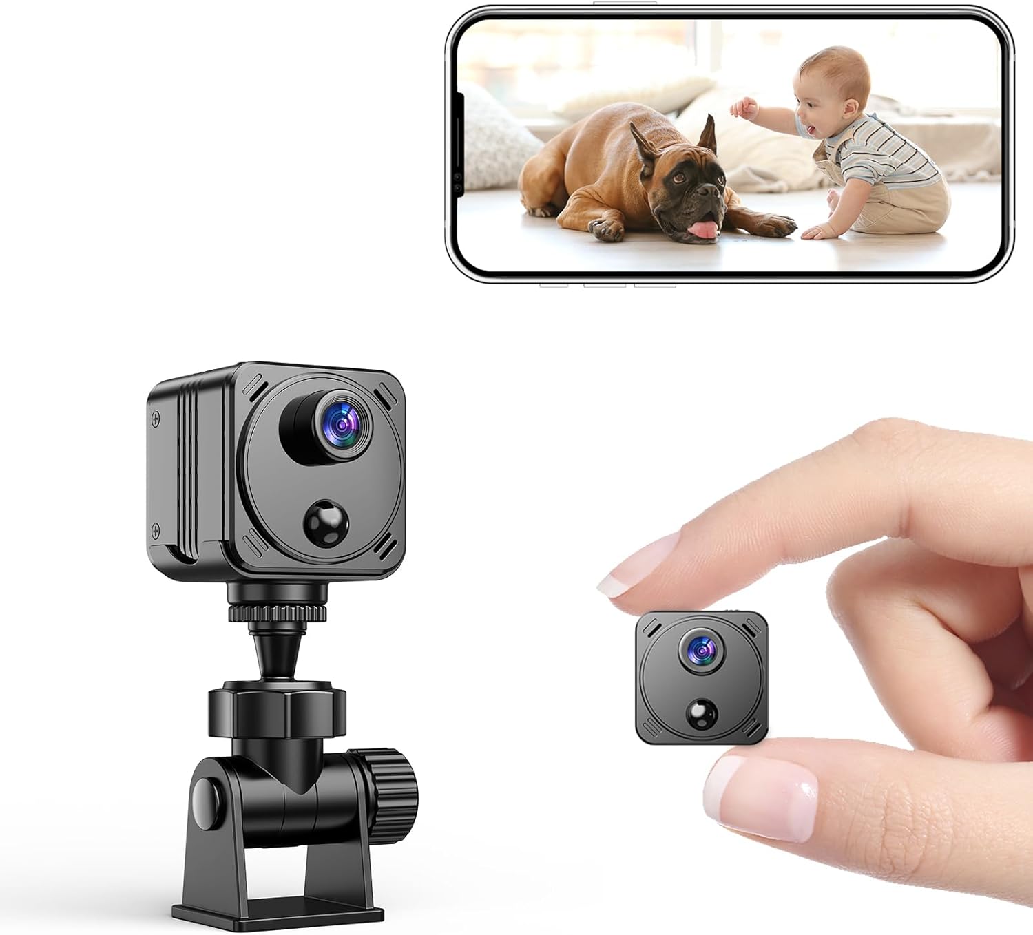 VIDCASTIVE Security Camera 4K Wireless WiFi Indoor Cameras, AI Human Detection, Auto Night Vision, Cloud Storage, Up to 100 Days Standby Battery Life
