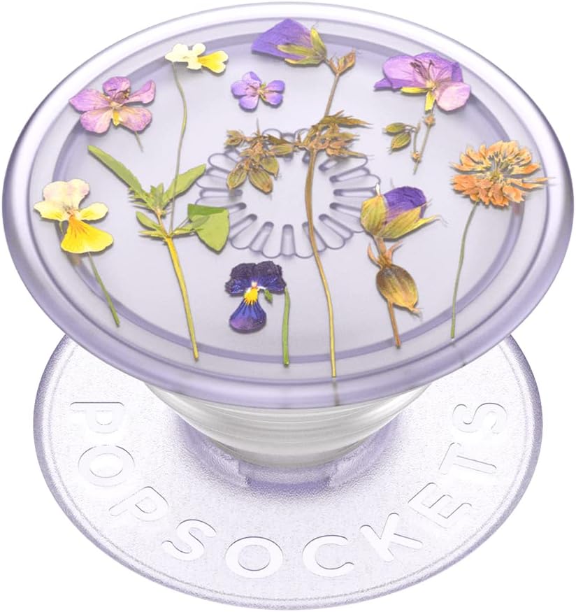 PopSockets Plant-Based Phone Grip with Expanding Kickstand, Adhesive Grip, Eco-Friendly, Cute PopSockets - Purple Fields
