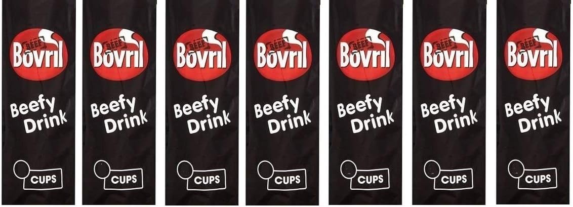 Beef Bovril Beefy Hot Drink Instant Beef Flavoured Drink 5X 7 Pack of 4.5g Cups, 35 Cups in Total!
