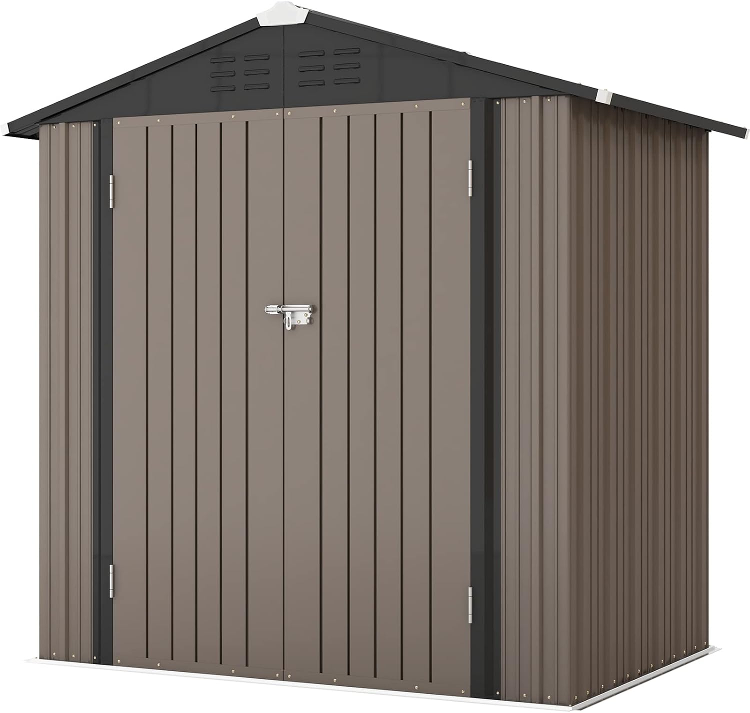 Patiowell 6x4 FT Outdoor Storage Shed, Garden Tool Storage Shed