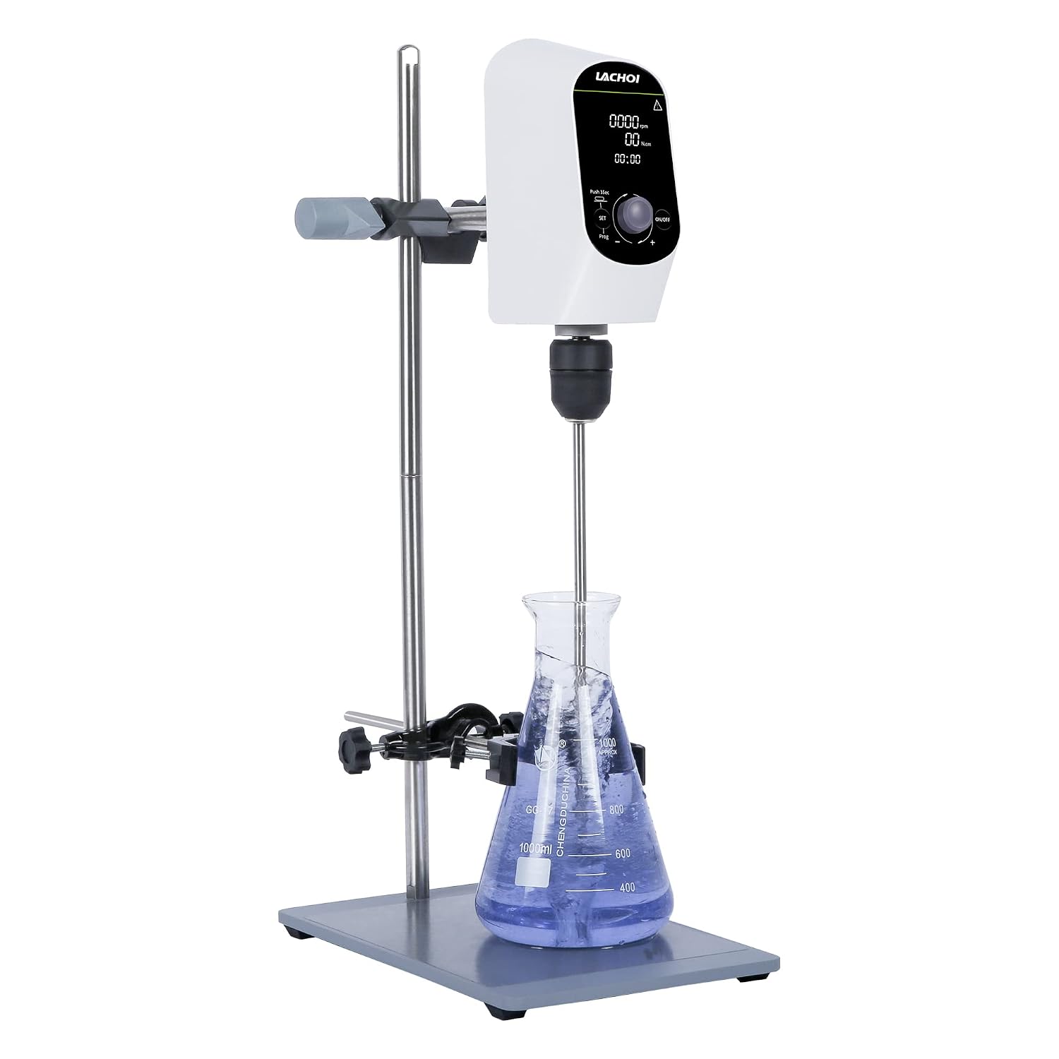 Electric Overhead Stirrer Mixer Lab LCD 2000RPM Timing 40L 20000mPas