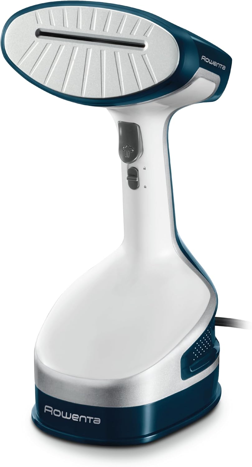 Rowenta Handheld Steamer for Clothes, X-Cel, 1600 Watts, 40-Second Fast Heat-Up, Powerful Continuous or On Demand Steam, 1600 Watts, Portable Clothes Steamer, Travel Must Have, Navy Blue, DR8120