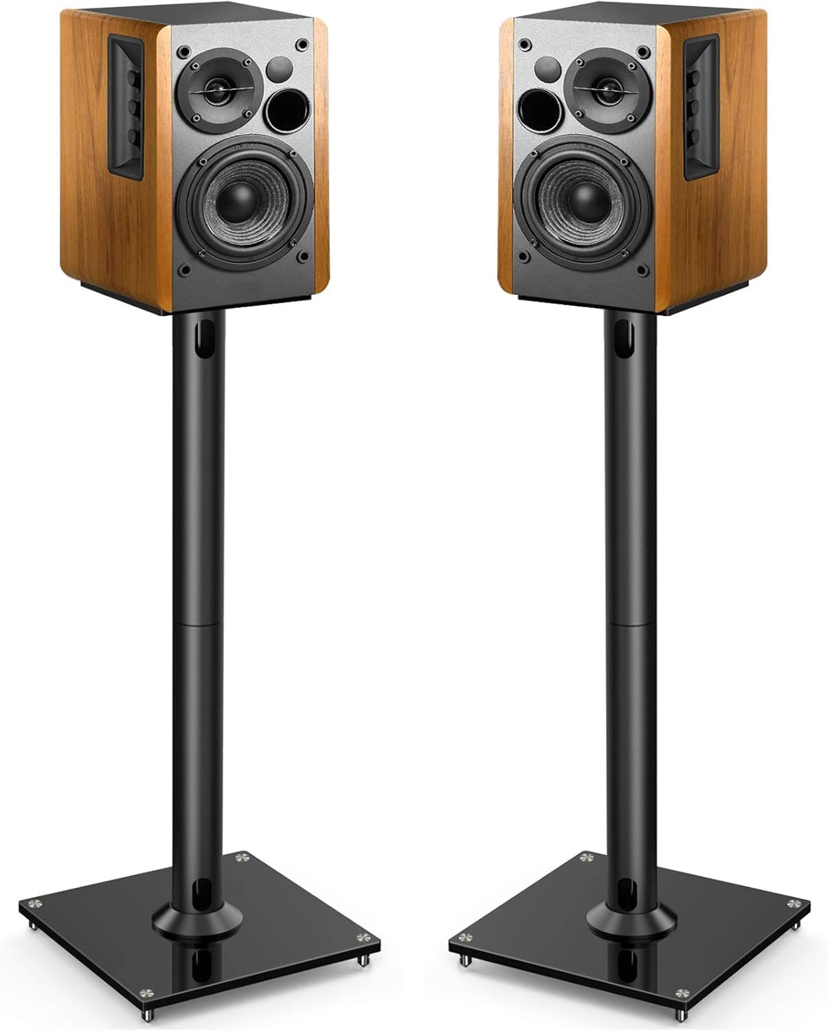 PERLESMITH Universal Floor Speaker Stands for Surround Sound up to 22 lbs