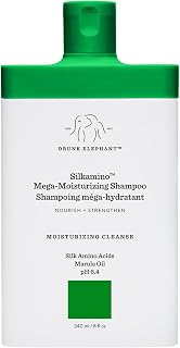 Drunk Elephant Silkamino Mega-Moisturizing Shampoo - Nourishing and Strength, Moisturizing Cleanse for All Hair Types (240 mL / 8 Fl Oz)