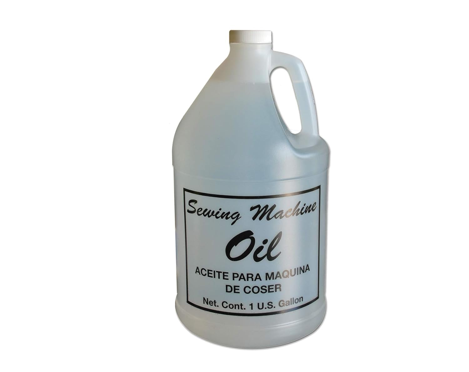 1-Gallon Clear Sewing Machine Oil – Non-Staining Lubricant for Juki, Singer, Consew & Most Industrial Sewing Machines