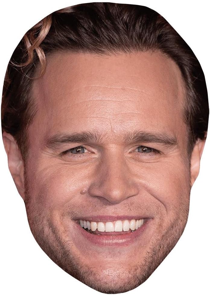 Olly MURS (Stubble) Celebrity Mask, Flat Card Face, Fancy Dress Mask