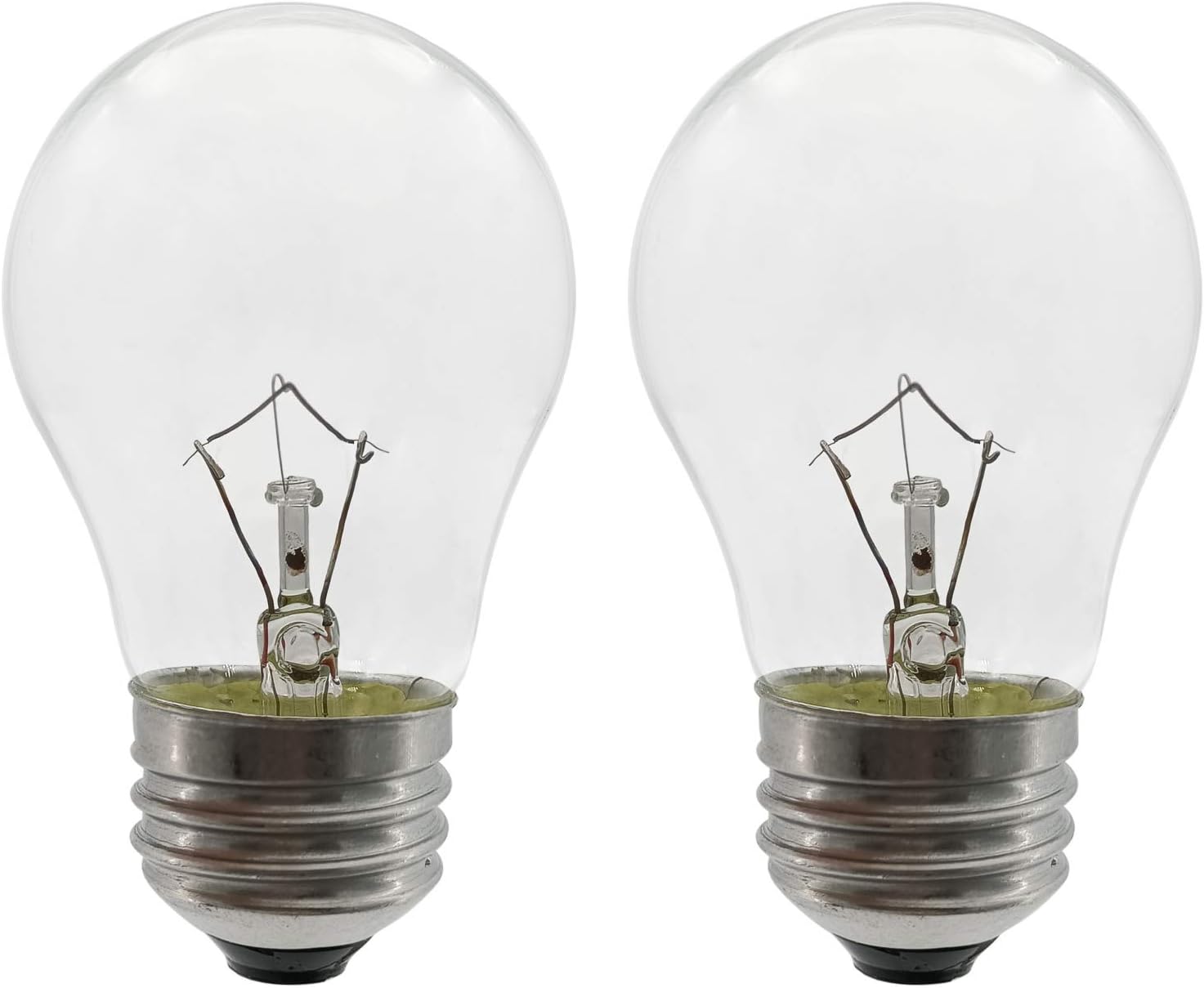 SalPhines Oven Light Bulb 40 Watt Appliance Light Bulb, High Temperature 300 Degree Resistant Appliance Bulb for Oven, Stove, Refrigerator, Microwave E26 Medium Base, A15 2-Pack