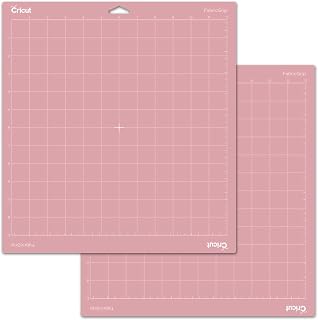 Cricut FabricGrip Adhesive Cutting Mat 12" x 12", High Density Fabric Craft Cutting Mat, Made of Material to Withstand Increased Pressure. Use For Cricut Explore/Cricut Maker, (2 CT)