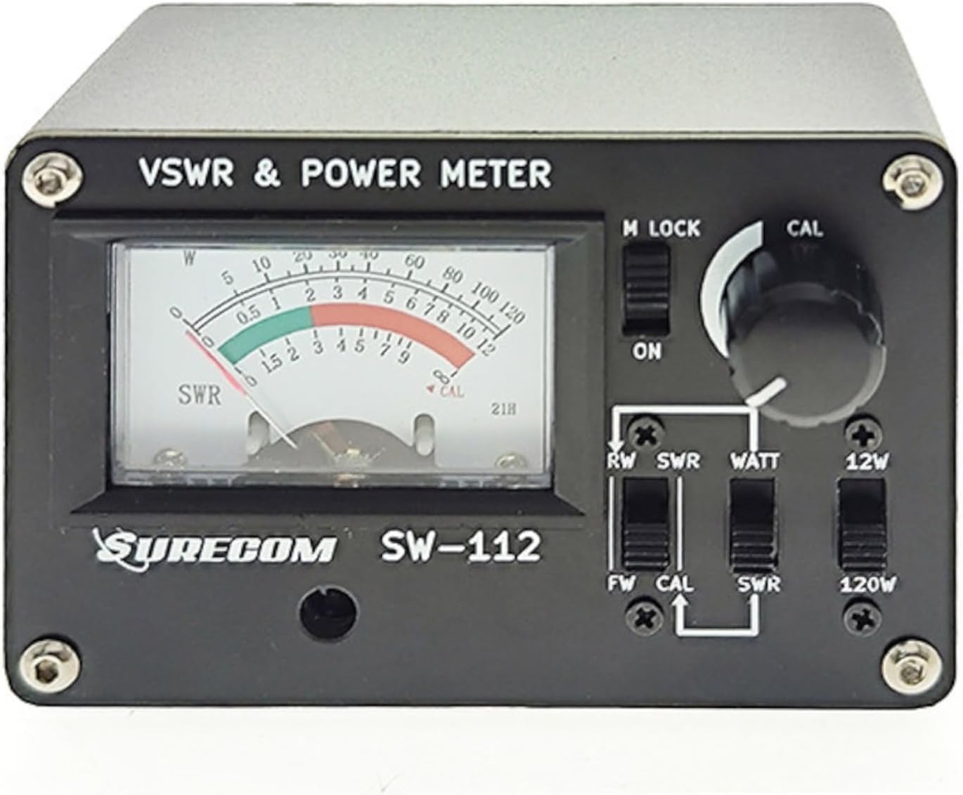 Mcbazel Surecom SW-112HF 1.5-60MHz 120 Watt SWR/RF Field Strength Power Test Meter